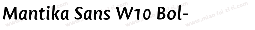 Mantika Sans W10 Bol字体转换